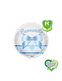 PALLONE MYLAR BENVENUTO TONDO 18"