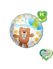 PALLONE MYLAR COMPLEANNO ORSACCHIOTTO BIMBO/A