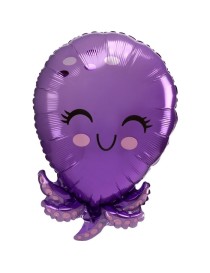 PALLONCINO MYLAR POLPO VIOLA 21"