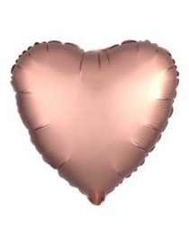 MYLAR CUORE ROSA GOLD 36"