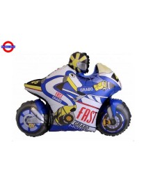 MYLAR MOTO DA CORSA BLU SUPERSHAPE 33"