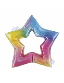 MYLAR STELLA ARCOBALENO 36" - 91 CM