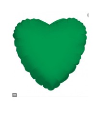 MYLAR CUORE VERDE SMERALDO 18"