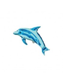 MYLAR DELFINO AZZURRO MINISHAPE CON VALVOLA