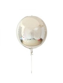 MYLAR SFERA ARGENTO 22"