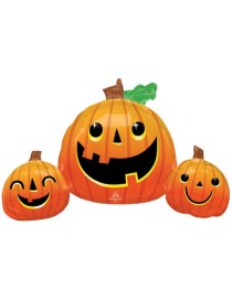 MYLAR TRIO ZUCCHE SORRIDENTI HALLOWEEN 35"