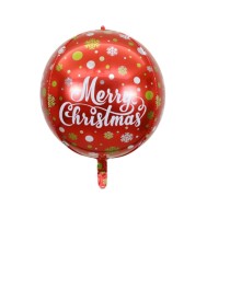 MYLAR MERRY CHRISTMAS SFERA 22"