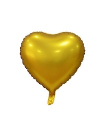 MYLAR CUORE ORO SATINATO 18"