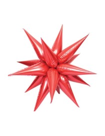 MYLAR KIT EXPLODING STAR ROSSO CON VALVOLA 26"