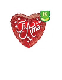 MYLAR TI AMO ROSSO CUORE K-GREEN 18"