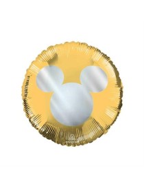 MYLAR TOPOLINO PARTY ORO CHIC TONDO 18"