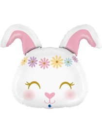 MYLAR SUPERSHAPE CONIGLIO 25" "HIPPIE BUNNY"