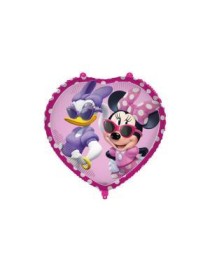 MYLAR MINNIE E PAPERINA NASTRINO PESETTO CUORE 18"