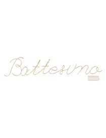 SCRITTA BATTESIMO LED 705X1400