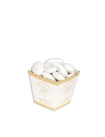 SWEETY BOX MINI PRIMA COMUNIONE GOLD METAL 12 PZ