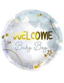 MYLAR TONDO 18" WELCOME BABY BOY / GIRL