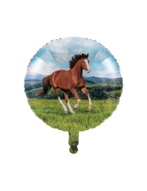 MYLAR CAVALLO TONDO 18" E PRATO