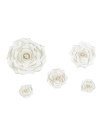 FIORI DI CARTA BACKDROP 5 PZ 30 CM - 20 CM - 15 CM - 2X10 CM