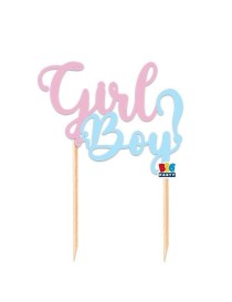 TOPPER TORTA BOY OR GIRL 1pz