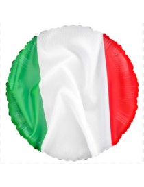 MYLAR BANDIERA ITALIA TONDO 18"