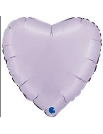 Palloncino Mylar Cuore Lilla satinato 18"