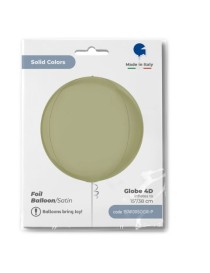 Palloncino Mylar Sfera Verde Oliva 4D Globe 22"