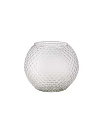 SFERA DIAMOND D.16 H. 13,5 CM BIANCO