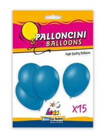 BLISTER DI PALLONCINI 15 PZ 11"/12" BLU 52