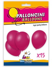 BLISTER DI PALLONCINI 15 PZ 11"/12" FUXIA 07