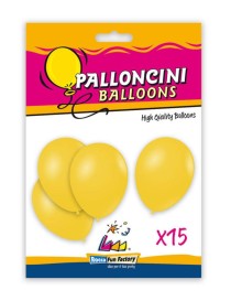 BLISTER DI PALLONCINI 15 PZ 11"/12" GIALLO 11