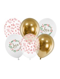 BLISTER DI PALLONCINI MIX LOVE 6 PZ