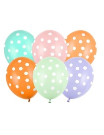 BLISTER PALLONCINI POIS MIX COLOR 6 PZ