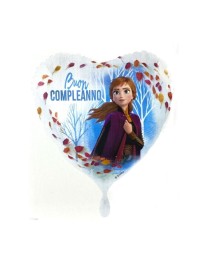 mylar cuore  18" elsa buon compleanno