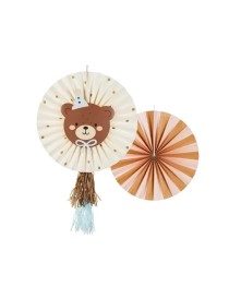 Rosette decorative Orso, set, 30-35 cm