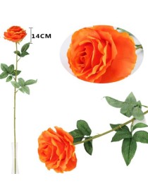 ROSA LUNGA ARANCIO H. 87 CM