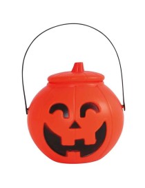 SECCHIELLO CON COPERCHIO HALLOOWEEN ZUCCA