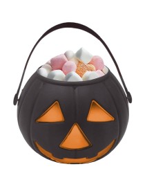 SECCHIELLO HALLOOWEEN PORTA CARAMELLE ZUCCA 15 CM