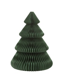 ALBERI IN CARTA10 CM VERDONE E ORO 4 PZ