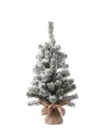 ALBERO NATALE CON BASE IN JUTA D. 11 X H. 60 CM