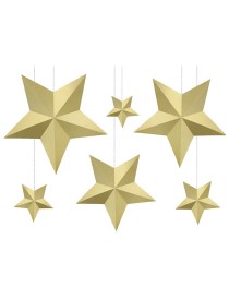 Decorazione Stelle, oro