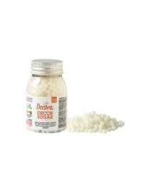 PERLE DI ZUCCHERO 5 MM BIANCO BRILLANTE 100 GR