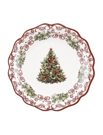 PIATTI NEW LIBERTY CHRISTMAS POTTERY 21 CM 8 PZ