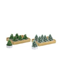 SET 6 CANDELE SEGNAPOSTO ALBERO DI NATALE H. 4 CM