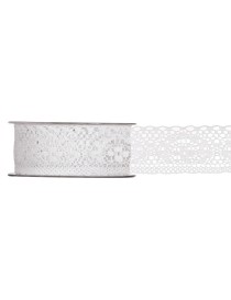 NASTRO ROMANCE RIBBON 40 MM X 20 MT BIANCO