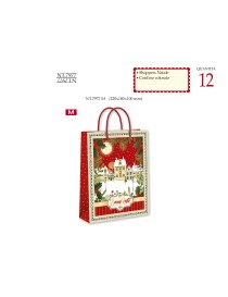 SHOPPER DI NATALE FANTASIE ASSORTITE MISURA M