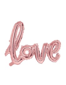 Palloncino foil Love, 73x59cm, oro rosa