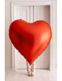 Palloncino in foil XXL Cuore, 136x129 cm, rosso