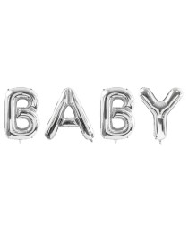 Palloncino foil Baby, 262x86cm, argento