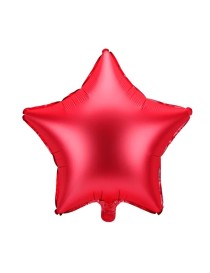 Palloncino foil Stella, 48cm, rosso