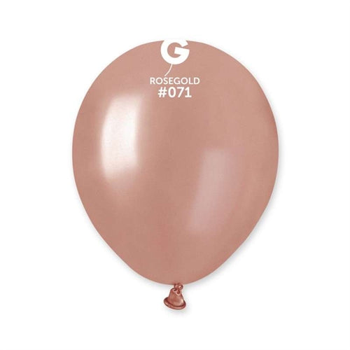 Palloncini 5" am50 rosa gold 071 100 pz